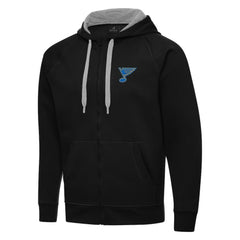 St. Louis Blues - Antigua Victory Full-Zip Hoodie Black