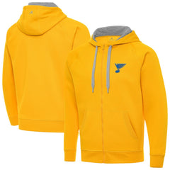 St. Louis Blues - Antigua Victory Full-Zip Hoodie Gold