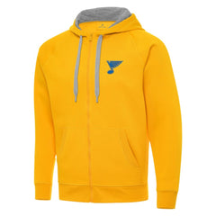 St. Louis Blues - Antigua Victory Full-Zip Hoodie Gold