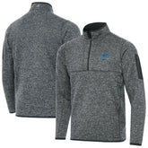 St. Louis Blues - Antigua Fortune Quarter-Zip Pullover Jacket Heather Gray