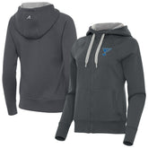 St. Louis Blues - Antigua Women's Victory Full-Zip Hoodie Charcoal