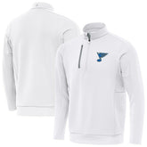 St. Louis Blues - Antigua Generation Quarter-Zip Pullover Top White