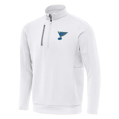 St. Louis Blues - Antigua Generation Quarter-Zip Pullover Top White