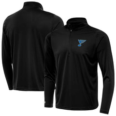 St. Louis Blues - Antigua Tribute Lightweight Quarter-Zip Pullover Black