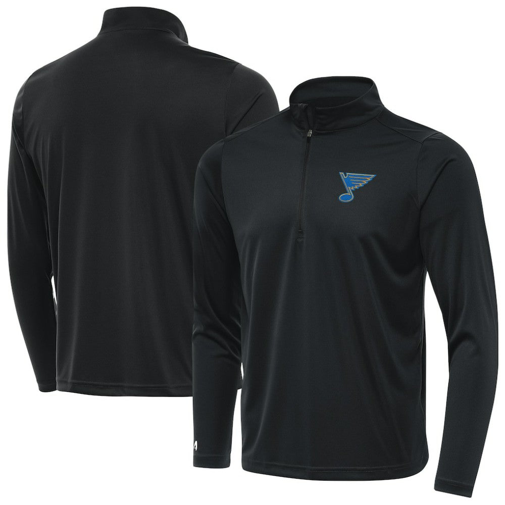 St. Louis Blues - Antigua Tribute Lightweight Quarter-Zip Pullover Gray