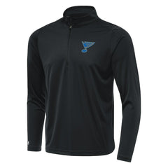 St. Louis Blues - Antigua Tribute Lightweight Quarter-Zip Pullover Gray