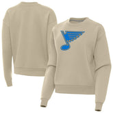 St. Louis Blues - Antigua Women's Victory Pullover Sweatshirt Khaki
