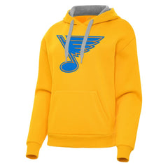 St. Louis Blues - Antigua Women's Victory Pullover Hoodie Gold