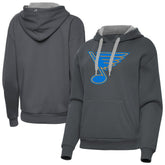 St. Louis Blues - Antigua Women's Victory Pullover Hoodie Charcoal