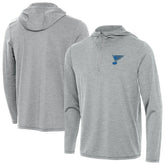 St. Louis Blues - Antigua Tidy Quarter-Zip Hoodie Heather Gray