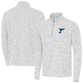 St. Louis Blues - Antigua Cause Quarter-Zip Jacket Gray