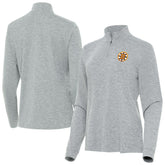 Boston Bruins Antigua Mentor Long Sleeve Quarter-Zip Mock Polo Heather Gray