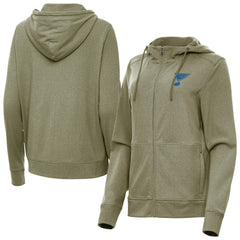 St. Louis Blues - Antigua Women's Seeker Full-Zip Hoodie Olive