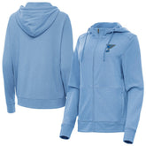 St. Louis Blues - Antigua Women's Seeker Full-Zip Hoodie Heather Blue