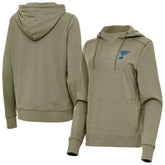 St. Louis Blues - Antigua Women's Justice Pullover Hoodie Olive