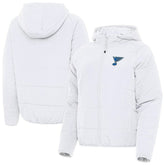St. Louis Blues - Antigua Women's Raglan Universe Full-Zip Hooded Jacket White