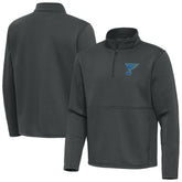 St. Louis Blues - Antigua Twist Quarter-Zip Pullover Jacket Pewter