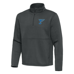St. Louis Blues - Antigua Twist Quarter-Zip Pullover Jacket Pewter