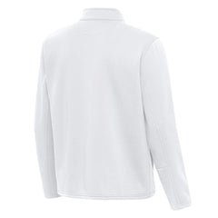 Boston Bruins Antigua Twist Quarter-Zip Pullover Jacket White