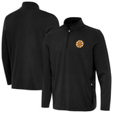Boston Bruins Antigua Perilous Quarter-Zip Sweatshirt Black