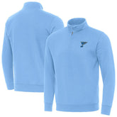 St. Louis Blues - Antigua Victory Quarter-Zip Pullover Top Blue