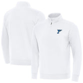 St. Louis Blues - Antigua Victory Quarter-Zip Pullover Top White