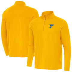 St. Louis Blues - Antigua Intent Quarter-Zip Top Gold