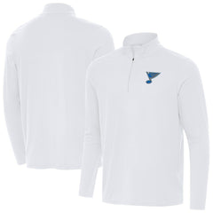 St. Louis Blues - Antigua Intent Quarter-Zip Top White