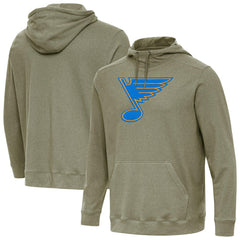 St. Louis Blues - Antigua Cloud Pullover Hoodie Olive