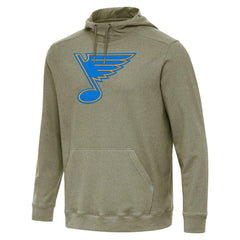 St. Louis Blues - Antigua Cloud Pullover Hoodie Olive