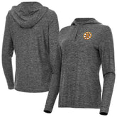 Boston Bruins Antigua Women's Daybreak Quarter-Zip Hoodie Heather Black
