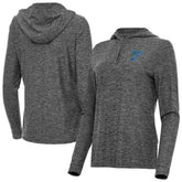 St. Louis Blues - Antigua Women's Daybreak Quarter-Zip Hoodie Heather Black