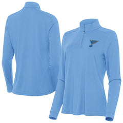 St. Louis Blues - Antigua Women's Intent Quarter-Zip Pullover Blue