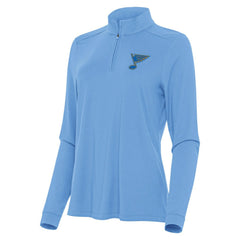 St. Louis Blues - Antigua Women's Intent Quarter-Zip Pullover Blue