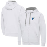 St. Louis Blues - Antigua Victory Full-Zip Hoodie White