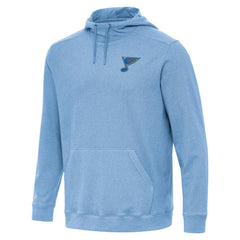 St. Louis Blues - Antigua Cloud Pullover Hoodie Heather Blue