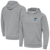 St. Louis Blues - Antigua Victory Pullover Hoodie Heather Gray