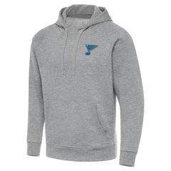 St. Louis Blues - Antigua Victory Pullover Hoodie Heather Gray
