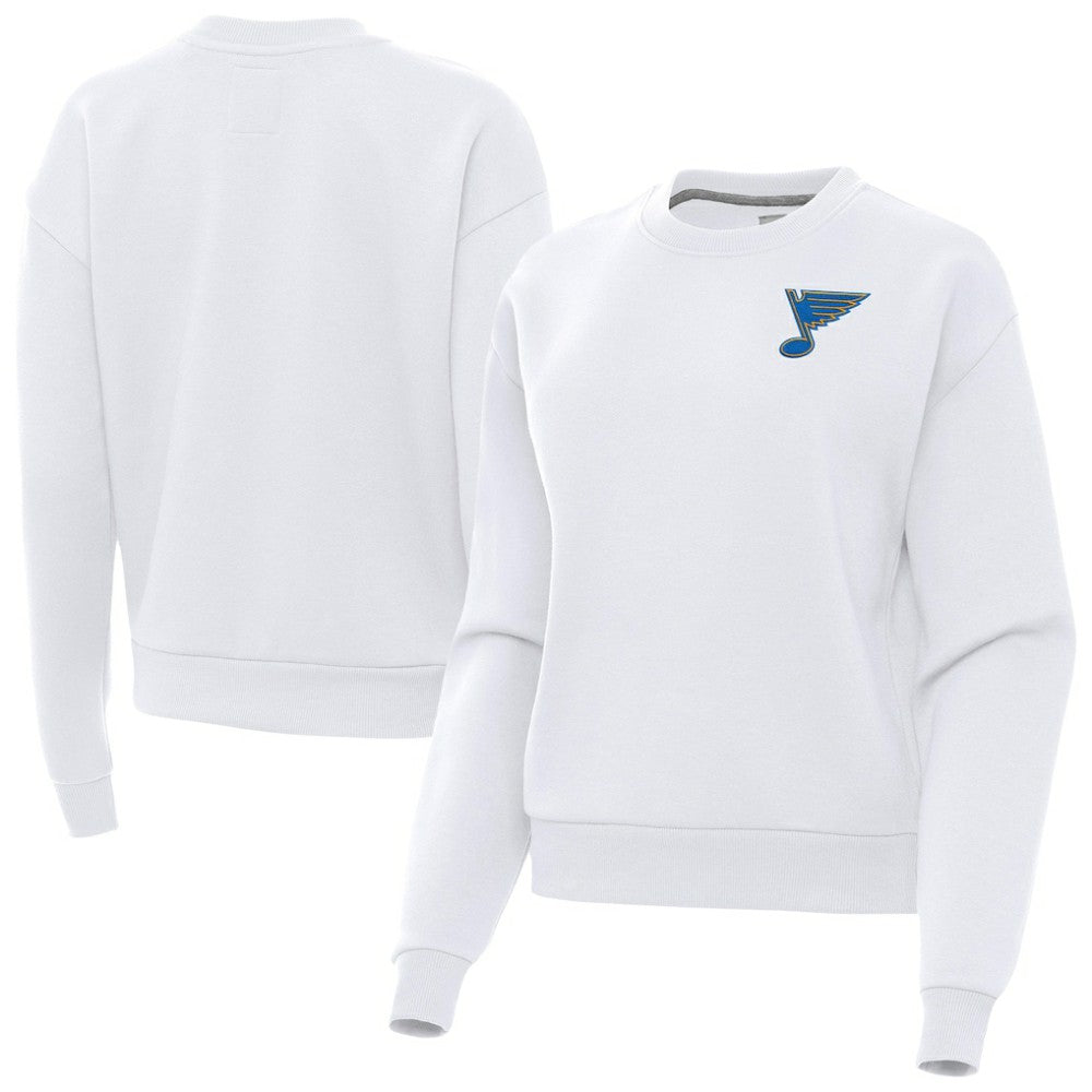 St. Louis Blues - Antigua Women's Victory Pullover Sweatshirt White
