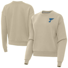 St. Louis Blues - Antigua Women's Victory Pullover Sweatshirt Khaki