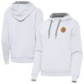 Boston Bruins Antigua Women's Victory Pullover Hoodie White