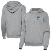 St. Louis Blues - Antigua Women's Victory Pullover Hoodie Heather Gray