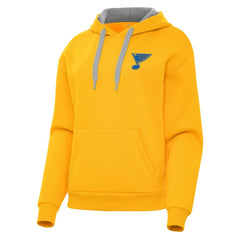 St. Louis Blues - Antigua Women's Victory Pullover Hoodie Gold