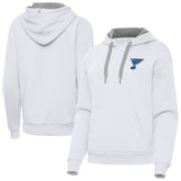 St. Louis Blues - Antigua Women's Victory Pullover Hoodie White