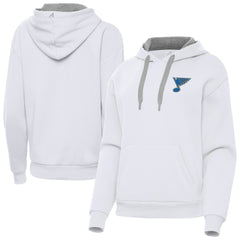 St. Louis Blues - Antigua Women's Victory Pullover Hoodie White