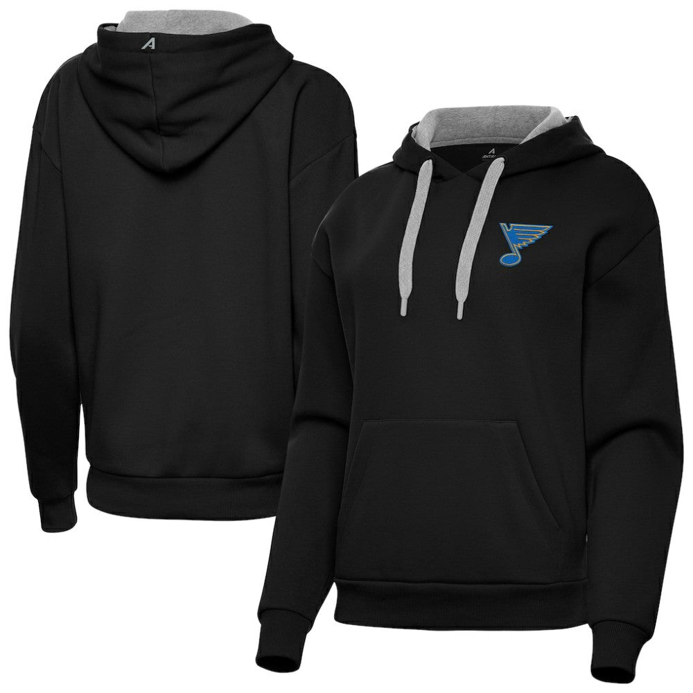St. Louis Blues - Antigua Women's Victory Pullover Hoodie Black