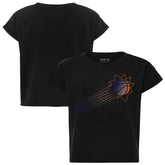 NBA - Phoenix Suns Sportiqe Women's Cropped Genuine Issue Collection Alana T-Shirt - Black