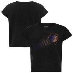 NBA - Phoenix Suns Sportiqe Women's Cropped Genuine Issue Collection Alana T-Shirt - Black
