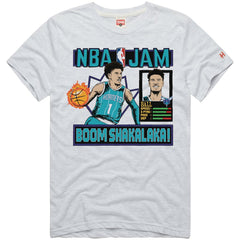 NBA - LaMelo Ball Charlotte Hornets Homage Unisex NBA Jam Tri-Blend T-Shirt - White