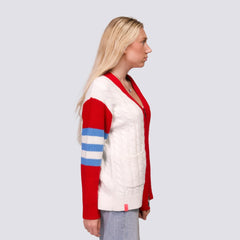 St. Louis Cardinals Lusso Women's Shyla Knit V-Neck Full-Zip Sweater Online
